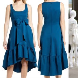 Mark + James Badgley Mischka Hi/ Lo Ruffle Hem Dress